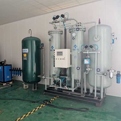 Producción de gas de nitrógeno totalmente automática con recipiente a presión certificado