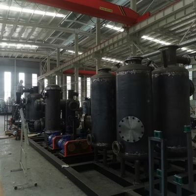Sistema de recuperación de gas de hidrógeno montado en patín para láminas laminadas en frío