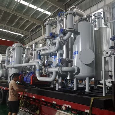 Sistema de recuperación de gas de hidrógeno montado en patín para láminas laminadas en frío