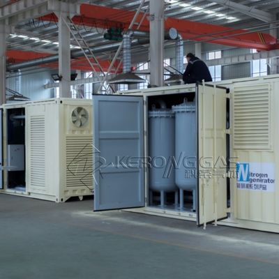 Planta de gas de nitrógeno de alta eficiencia de 220V 50Hz con contenedor ISO