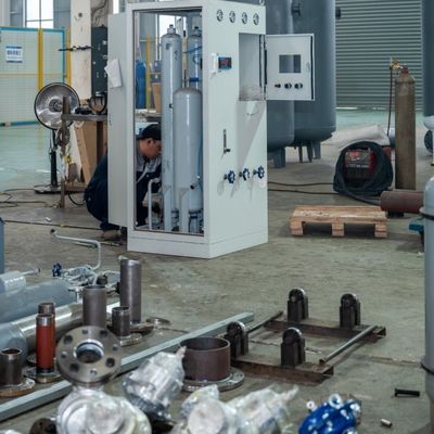 Control de pureza en línea de acero inoxidable Mezclador de gas de nitrógeno e hidrógeno 10Nm3/h Capacidad