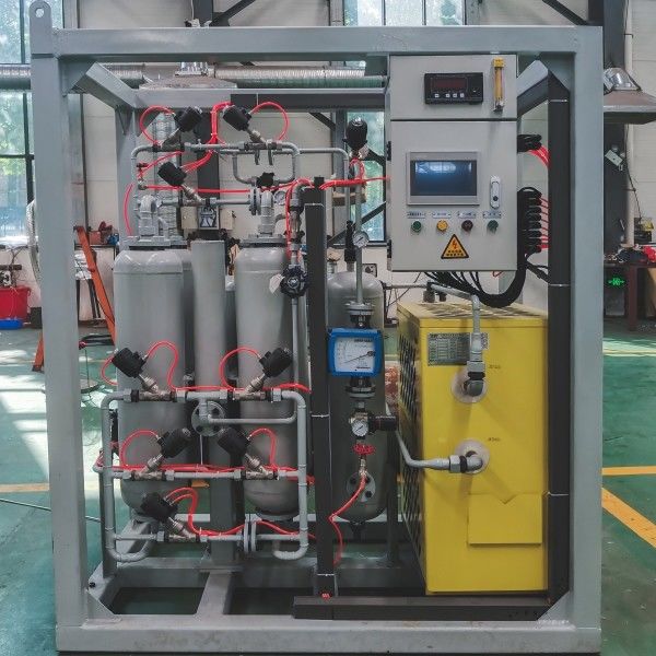 Máquina de secado de gas industrial de gas inerte portátil de tamaño compacto de alta eficiencia