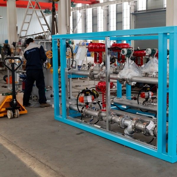 Equipo de mezcla de gas de hidrógeno al 75% para la fábrica de hierro y acero con monitor remoto