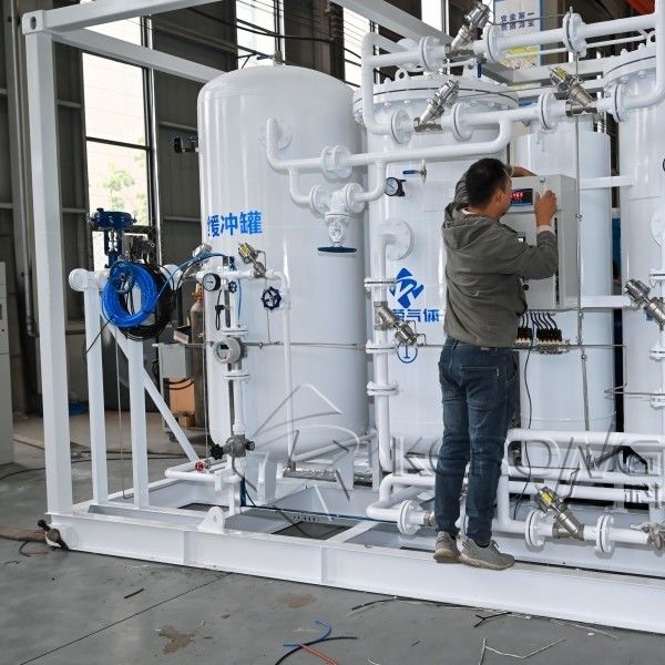 27 barG Presión de trabajo Generador de nitrógeno de material de acero carbono para corte láser