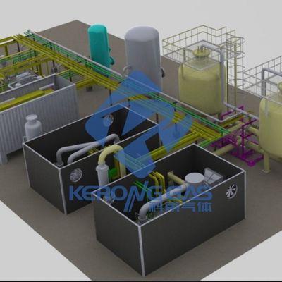 Máquina de generador de oxígeno compacta VPSA con monitor de oxígeno fácil de instalar